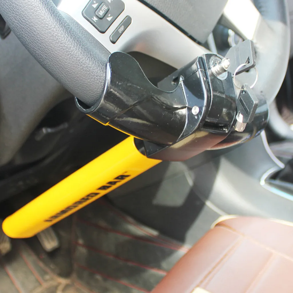 Universal Auto Car Anti-Theft Security Rotary Steering Wheel Lock Serviceable Unique security cylinder-key lock design 8Z
Universal Auto Car Anti-Theft Security Rotary Steering Wheel Lock Serviceable Unique security cylinder-key lock design 8Z