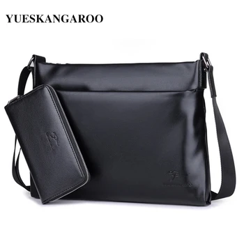 YUES KANGAROO High Quality Men's Messenger Bag Soft leather Crossbody Shoulder Bags Brand A4 Document Business Briefcase Handbag
YUES KANGAROO High Quality Men's Messenger Bag Soft leather Crossbody Shoulder Bags Brand A4 Document Business Briefcase Handbag