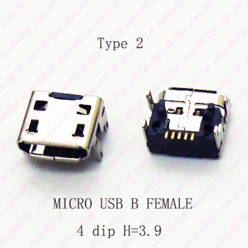 100PCS-1000PCS Micro USB 2.0 Connector B type Female Jack 4Feet DIP 5Pin Charging Tail plug Socket H=3.9mm TYPE 2
100PCS-1000PCS Micro USB 2.0 Connector B type Female Jack 4Feet DIP 5Pin Charging Tail plug Socket H=3.9mm TYPE 2
