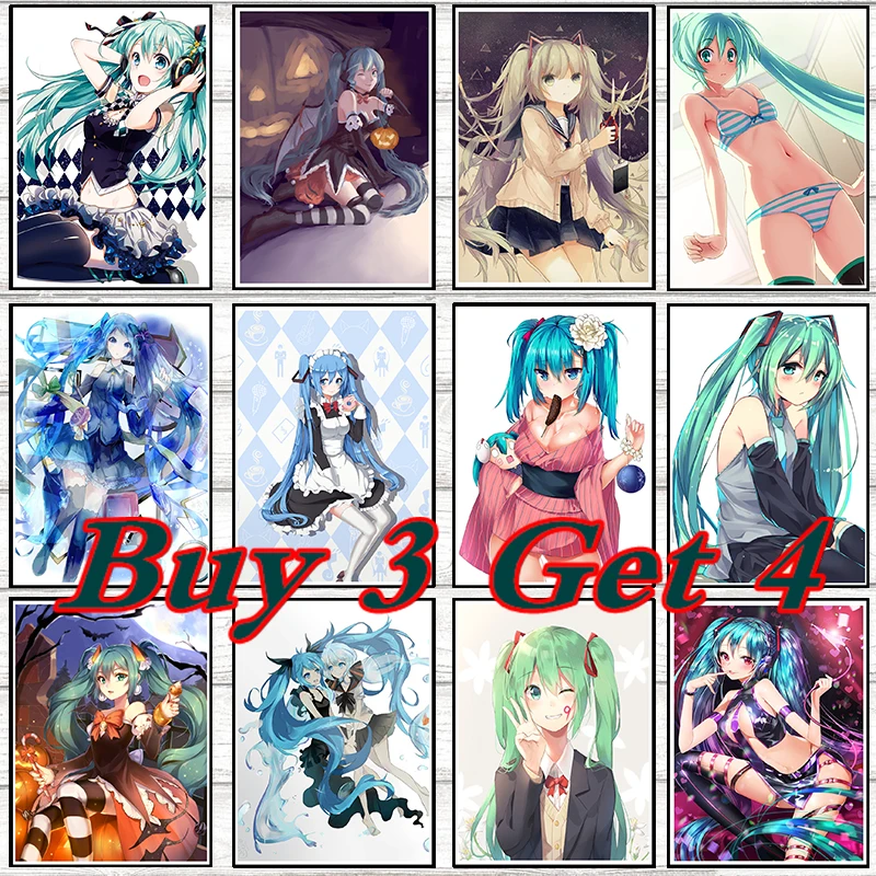 Hatsune Miku Vocaloid Art Coated paper Poster Print Sexy Anime Girl Pictures For Living Room Decor 42*30cm
Hatsune Miku Vocaloid Art Coated paper Poster Print Sexy Anime Girl Pictures For Living Room Decor 42*30cm