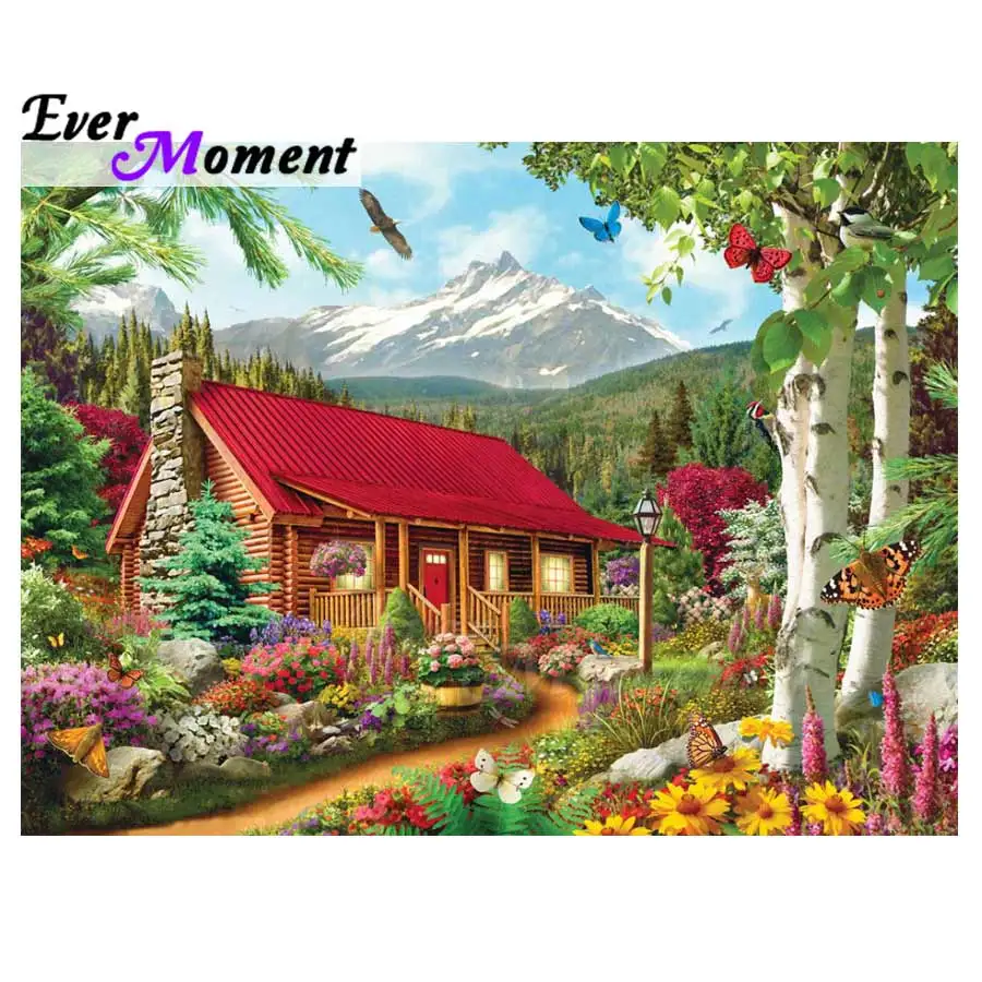 Ever Moment Diamond Painting Handmade Full Square Drill House Mountain Picture Of Rhinestone Diamond Embroidery Decoration 3F344
Ever Moment Diamond Painting Handmade Full Square Drill House Mountain Picture Of Rhinestone Diamond Embroidery Decoration 3F344