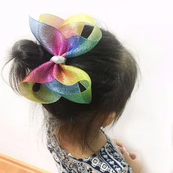 Retail 1pc Fashion Gradient Rainbow Color Hair Bow Hairpins Solid Glitter Bowknot Hair Clips Princess Headwear
Retail 1pc Fashion Gradient Rainbow Color Hair Bow Hairpins Solid Glitter Bowknot Hair Clips Princess Headwear