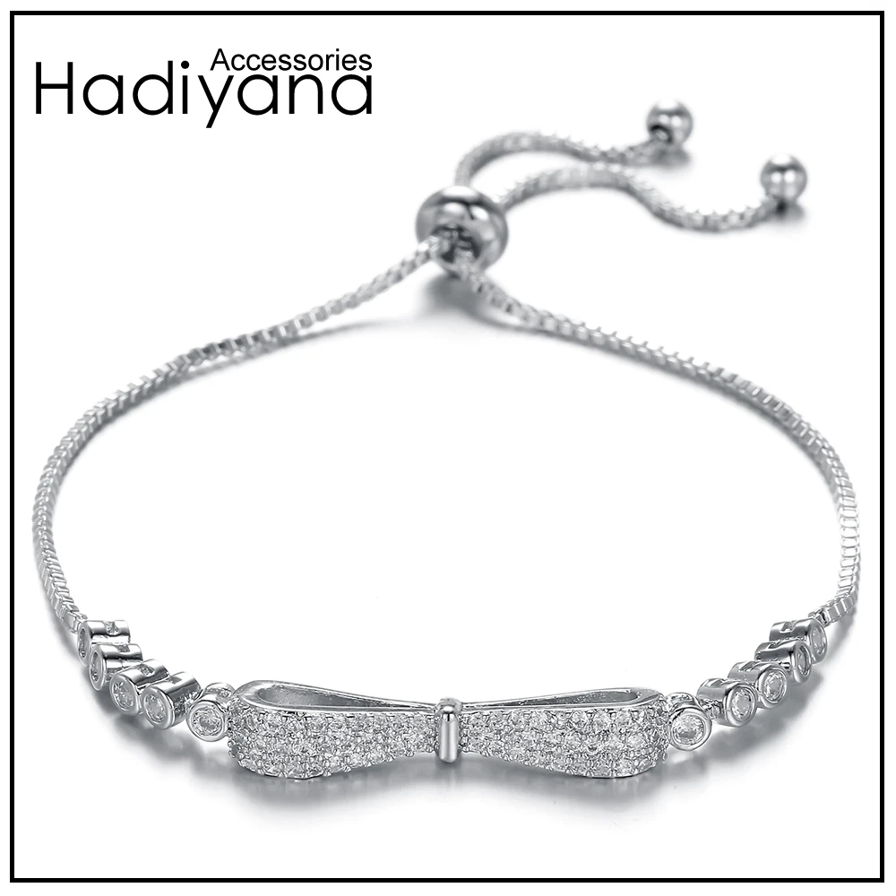 Hadiyana New Copper Bowknot Bracelets Bangles For Women Hot Selling 2018 Cubic Zirconia Bohemian Bracelet Jewelry Factory SL445
Hadiyana New Copper Bowknot Bracelets Bangles For Women Hot Selling 2018 Cubic Zirconia Bohemian Bracelet Jewelry Factory SL445
