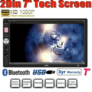 

Double 2Din Touch Screen Car In-Dash MP5 MP4 Player HD 1080P FM Radio Camera