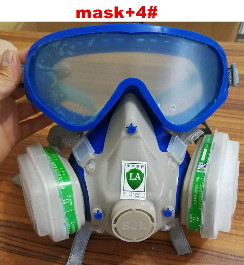 SJL Silicone gas mask add 4# cartridges 7pcs suit with protective glasses full face carbon filter protect mask
SJL Silicone gas mask add 4# cartridges 7pcs suit with protective glasses full face carbon filter protect mask