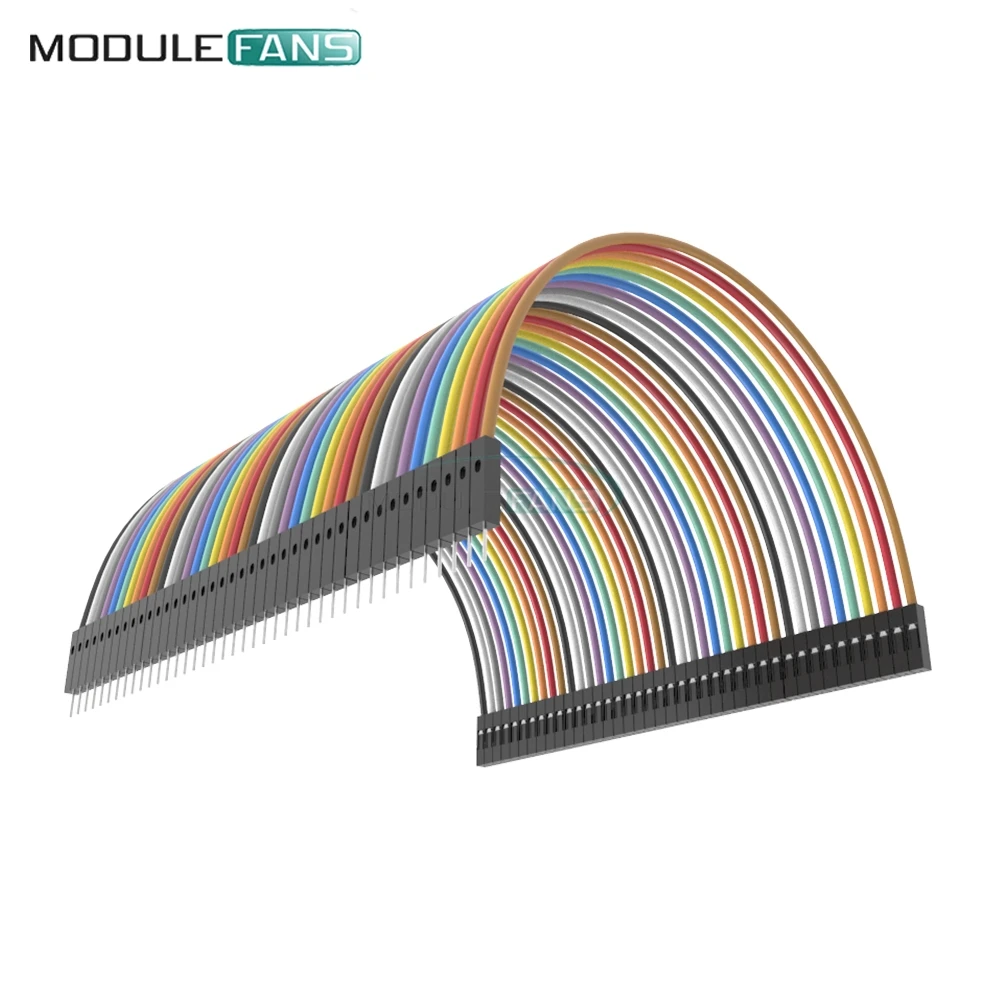 Фото 2 x 40PCS DIY KIT Dupont 10CM Male To Female Jumper Wire Ribbon Cable for Arduino | Электронные компоненты и