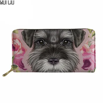Clutch Women Long Purse Ladies Schnauzer Florals Print Phone Wallets Credit Card Female Kawaii Puppy id card holder
Clutch Women Long Purse Ladies Schnauzer Florals Print Phone Wallets Credit Card Female Kawaii Puppy id card holder