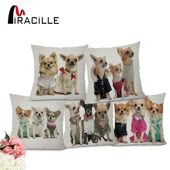 Miracille 18"Cartoon Animal Pattern Printed Waist Cushion Cover Lovely Puppy Cotton Linen Home Car Decoration Throw Pillow Case
Miracille 18"Cartoon Animal Pattern Printed Waist Cushion Cover Lovely Puppy Cotton Linen Home Car Decoration Throw Pillow Case