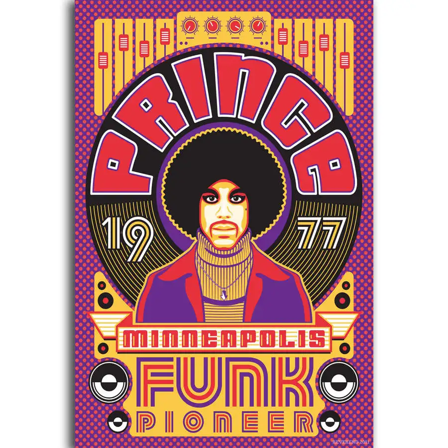 MQ2740 Prince Singer Music USA Famous Superstar Funk Star Hot Art Poster Top Silk Canvas Home Decor Picture Wall Printings