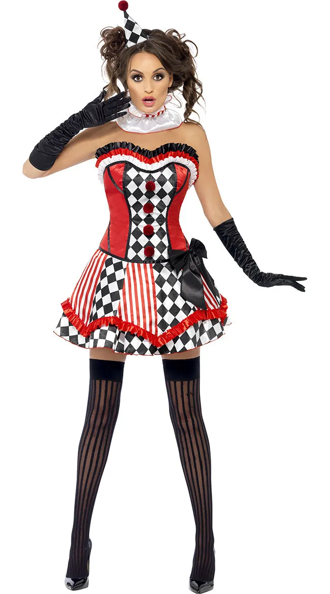 Halloween Adult Funny Circus Clown Costume Naughty Fantasy Women Uniform Fancy Cosplay Masquerade Dress
Halloween Adult Funny Circus Clown Costume Naughty Fantasy Women Uniform Fancy Cosplay Masquerade Dress