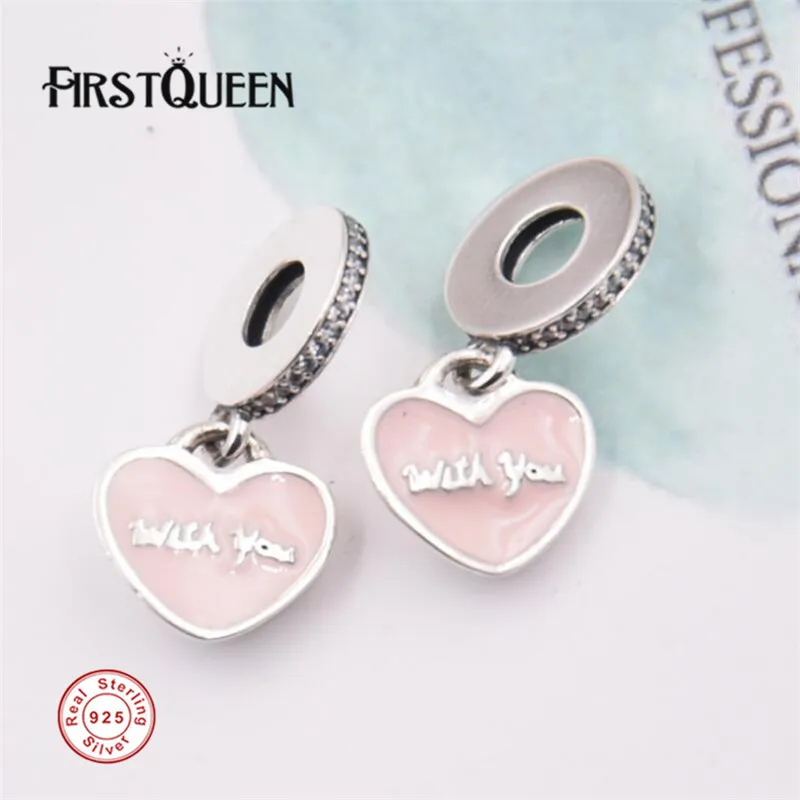 FirstQueen Silver 925 Travel Together Forever, Pink Enamel Pendants For Bracelets Necklace pendentif pour fabrication de bijoux 
FirstQueen Silver 925 Travel Together Forever, Pink Enamel Pendants For Bracelets Necklace pendentif pour fabrication de bijoux