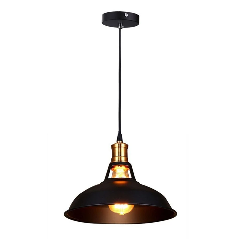 Retro Industrial Edison Simplicity Chandelier Vintage Ceiling Lamp with Metal Shiny Nordic style Shade (Black)
Retro Industrial Edison Simplicity Chandelier Vintage Ceiling Lamp with Metal Shiny Nordic style Shade (Black)