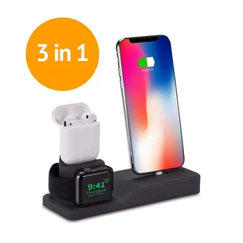 Hot 3-in-1 Mobile Phone Charging smart Watch Headset Charging Holder Bracket Stand for iPhone iwatch earphone Charging Base 
Hot 3-in-1 Mobile Phone Charging smart Watch Headset Charging Holder Bracket Stand for iPhone iwatch earphone Charging Base