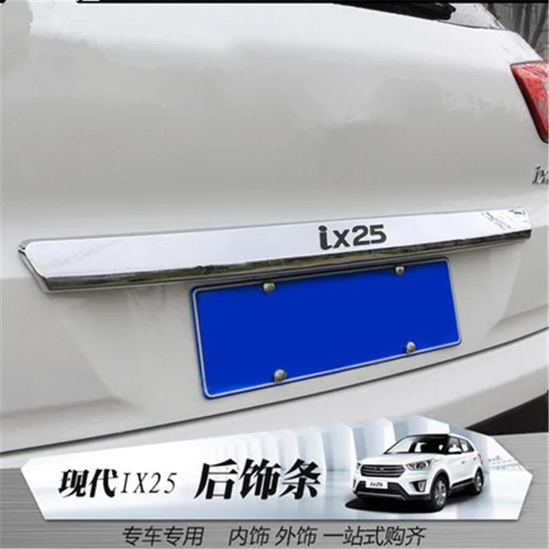 Car styling For Hyundai ix25/Creta 2015 2016 Car accessories ABS Chrome Rear Trunk Lid Trim Cover trim Trunk Lid Cover Trim
Car styling For Hyundai ix25/Creta 2015 2016 Car accessories ABS Chrome Rear Trunk Lid Trim Cover trim Trunk Lid Cover Trim