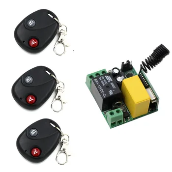 20-200m Mini AC220V 1 CH Radio Wireless Remote Control Switch System 10A Relay Receiver and 3*Transmitter for Electronic Doors
20-200m Mini AC220V 1 CH Radio Wireless Remote Control Switch System 10A Relay Receiver and 3*Transmitter for Electronic Doors