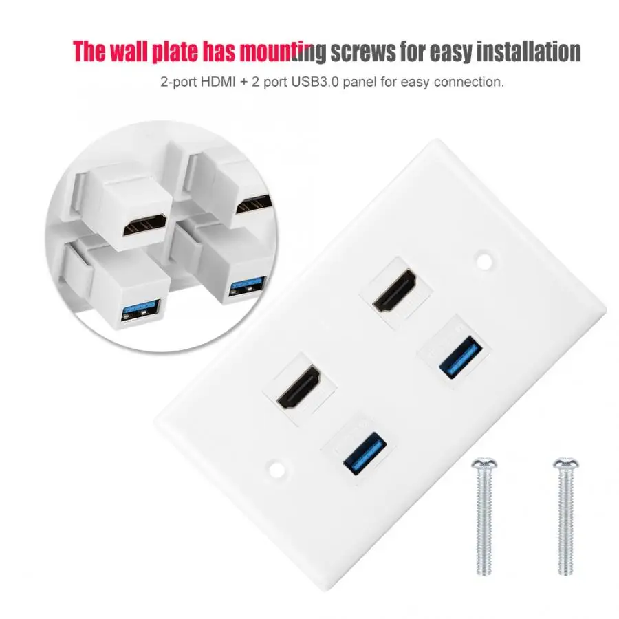 plug smart plug 2-Port + 2 Port USB3.0 Coupler Cover Audio Video HDTV Wall Plate Panel plug adapter
plug smart plug 2-Port + 2 Port USB3.0 Coupler Cover Audio Video HDTV Wall Plate Panel plug adapter