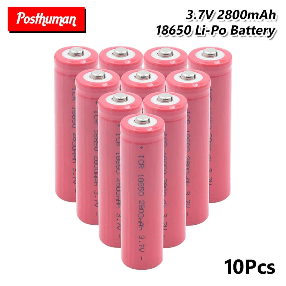 18650 Lithium Battery 3.7V 2800mAh electronic cigarette Rechargeable battery power high discharge large current For Flashlight
18650 Lithium Battery 3.7V 2800mAh electronic cigarette Rechargeable battery power high discharge large current For Flashlight