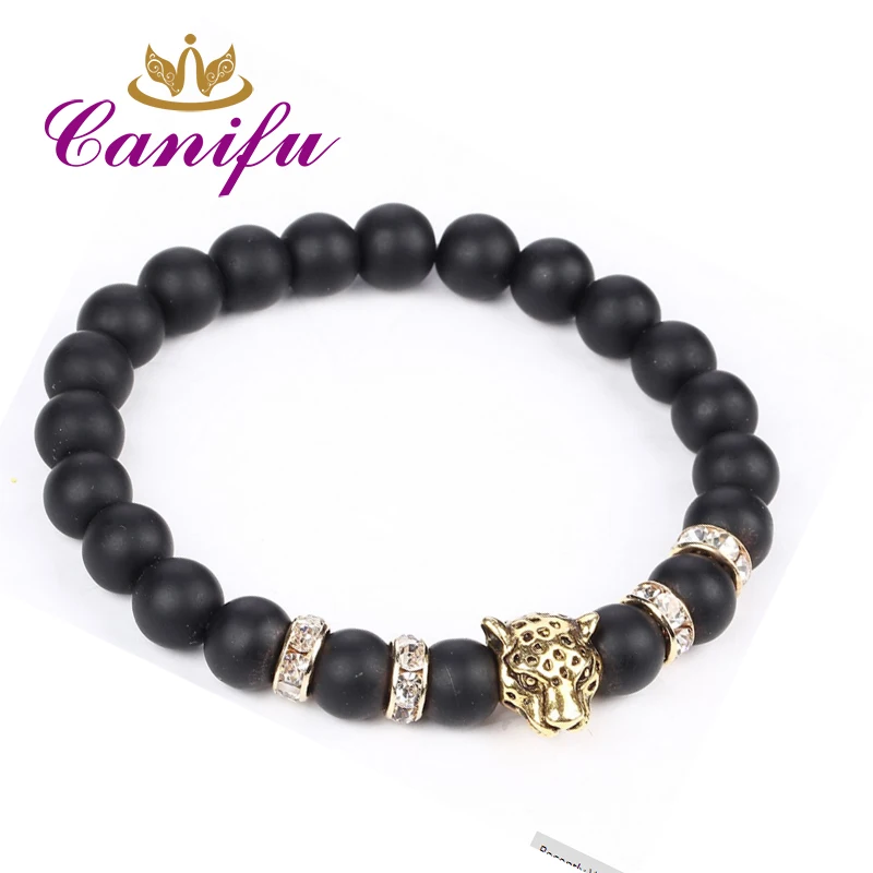 Canifu 8mm Fashion Hot sale Leopard Head Lava Natural Stone beads Bracelets Rock star bracelet factory price Wholesale
Canifu 8mm Fashion Hot sale Leopard Head Lava Natural Stone beads Bracelets Rock star bracelet factory price Wholesale