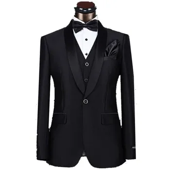 (Jacket+Pants+bow tie+vest) 2020 New black Men Suit Slim Tuxedo Brand Fashion purple Mens Suits Wedding Groom 1 Button Suits
(Jacket+Pants+bow tie+vest) 2020 New black Men Suit Slim Tuxedo Brand Fashion purple Mens Suits Wedding Groom 1 Button Suits
