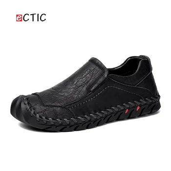 ECTIC Punk Style Swag Genuine Cow Leather Shoes Men Loafers Slip On Casual Leisure Shoes Driving Soft Footwear Zapato
ECTIC Punk Style Swag Genuine Cow Leather Shoes Men Loafers Slip On Casual Leisure Shoes Driving Soft Footwear Zapato