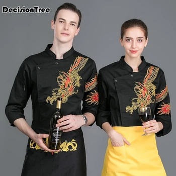 2020 full sleeve chef uniforms restaurant hotel chef kitchen cook shirt unisex kitchen work clothes waiter overalll
2020 full sleeve chef uniforms restaurant hotel chef kitchen cook shirt unisex kitchen work clothes waiter overalll