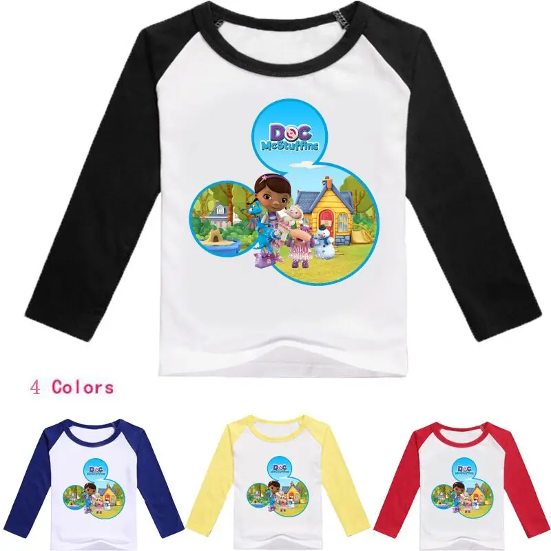 2-12Years 2018 Doc Mcstuffins Costume T Shirts for Girls Shirts Long Sleeves Kids Boys Tshirts Tao Girls Tops gtgt6
2-12Years 2018 Doc Mcstuffins Costume T Shirts for Girls Shirts Long Sleeves Kids Boys Tshirts Tao Girls Tops gtgt6