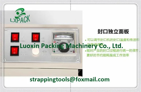 

LX-PACK Lowest Factory Price date printing verticle sealing machine band sealer with ink printer continuous heat sealer