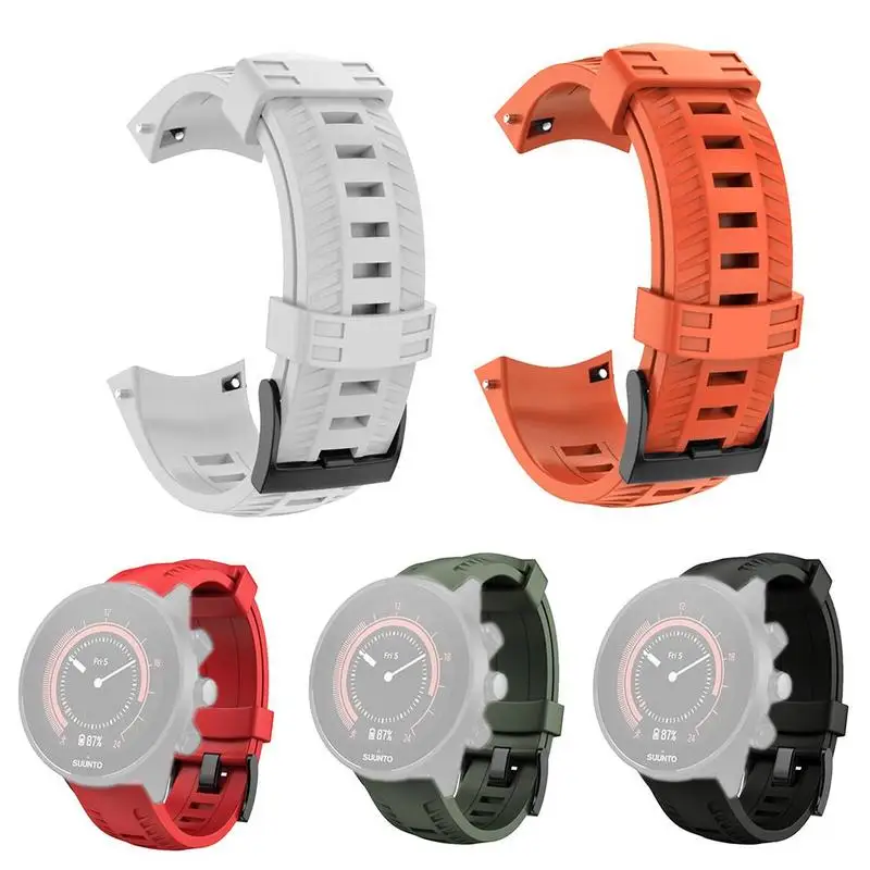 New Smart Watch Sport Silicone Wrist Band Strap Bracelet Buckle For Suunto 9 Baro Watch Strap 22.5cm
New Smart Watch Sport Silicone Wrist Band Strap Bracelet Buckle For Suunto 9 Baro Watch Strap 22.5cm