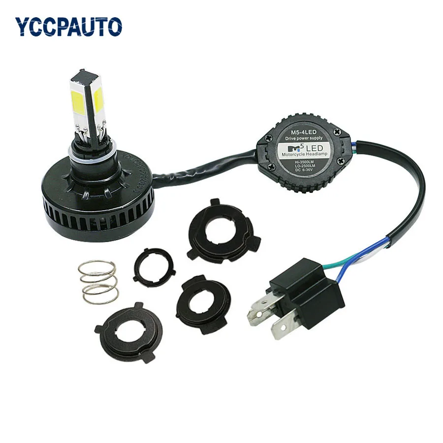 Gfoloza H4 led Motorcycle Headlight 9003 HB2 White 4 COB Bulb High Low Beam 24W 3500LM 6000K DC 12V 24V Fog Lamp
Gfoloza H4 led Motorcycle Headlight 9003 HB2 White 4 COB Bulb High Low Beam 24W 3500LM 6000K DC 12V 24V Fog Lamp