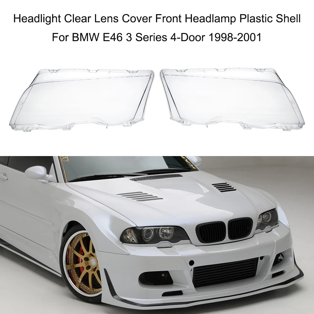 Car Accessories Headlight Clear Lens Cover Front Headlamp Plastic Shell For BMW E46 3 Series 4-Door 1998-2001
Car Accessories Headlight Clear Lens Cover Front Headlamp Plastic Shell For BMW E46 3 Series 4-Door 1998-2001