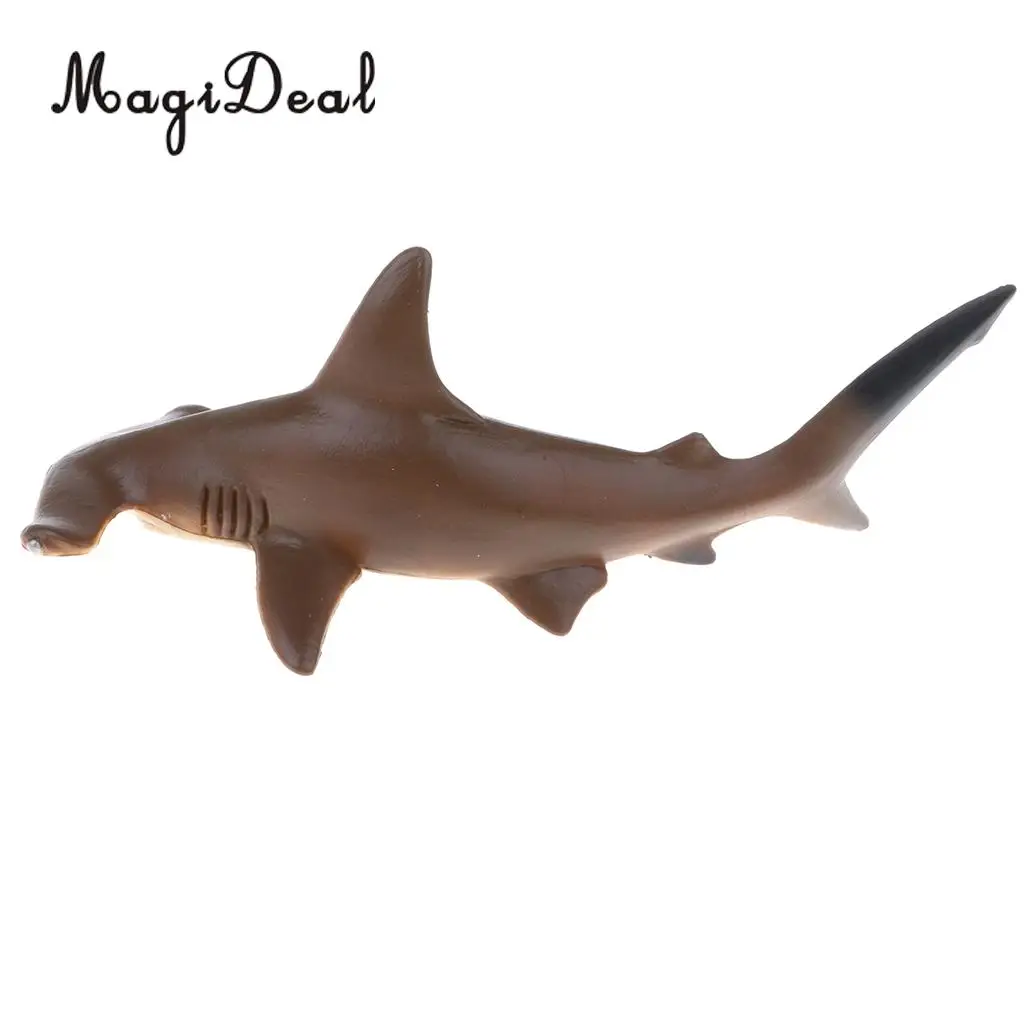 Plastic Ocean Animal Figurine Toy for Kids Toddlers, Vivid Shark Model, Children Birthday Christmas Gift Home Decor