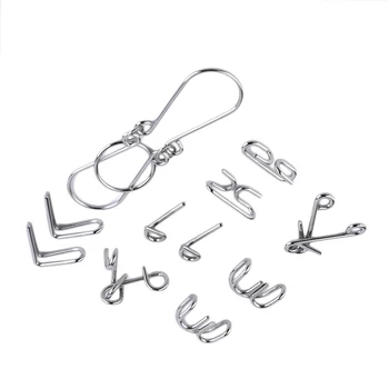 2020 NEW Upgrade 7pcs/Set Metal Wire Puzzles Magic Trick Compact Puzzle Ring Toys IQ Test Funny Mind Game Portable Brain Teaser
2020 NEW Upgrade 7pcs/Set Metal Wire Puzzles Magic Trick Compact Puzzle Ring Toys IQ Test Funny Mind Game Portable Brain Teaser