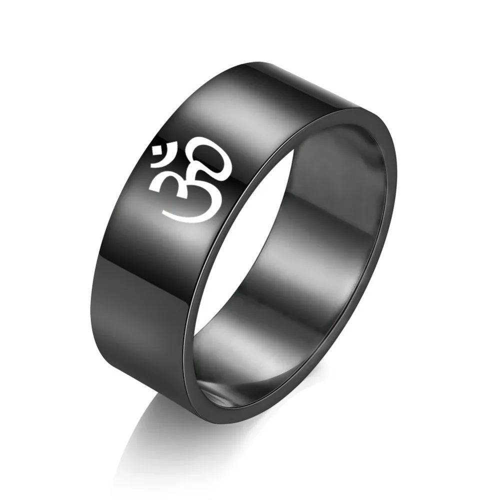 GELICITY Fine Black Stainless Steel Yoga OM Men Ring Gold Classic Religious Peace Allion Traditional Silver OM Ring Accessories
GELICITY Fine Black Stainless Steel Yoga OM Men Ring Gold Classic Religious Peace Allion Traditional Silver OM Ring Accessories