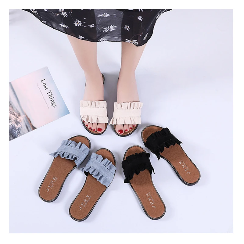New pattern Summer women slippers Flat bottom lace Bohemia slippers External wear one word Seaside Beach women sandals
New pattern Summer women slippers Flat bottom lace Bohemia slippers External wear one word Seaside Beach women sandals