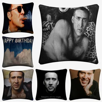 Nicolas Cage Vintage Photo Linen Cushion Cover 45x45cm Decorative Pillow Case For Sofa Home Decor Throw Pillow Covers Almofada
Nicolas Cage Vintage Photo Linen Cushion Cover 45x45cm Decorative Pillow Case For Sofa Home Decor Throw Pillow Covers Almofada