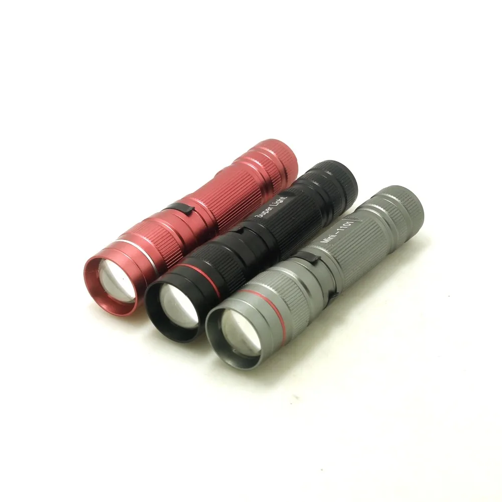 

800 Lumens CREE XP-E Q5 MINI Zoomable 3 Mode LED Flashlight 14500 / AA Battery Adjustable Torch