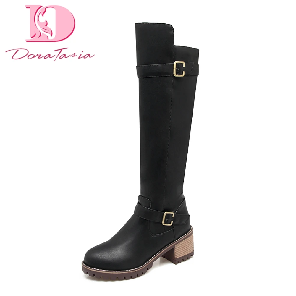 Doratasia brand design Large Size 34-43 wholesale Women Shoes Woman pu leather Boots chunky heels Knee-High Boots Woman Shoes
Doratasia brand design Large Size 34-43 wholesale Women Shoes Woman pu leather Boots chunky heels Knee-High Boots Woman Shoes