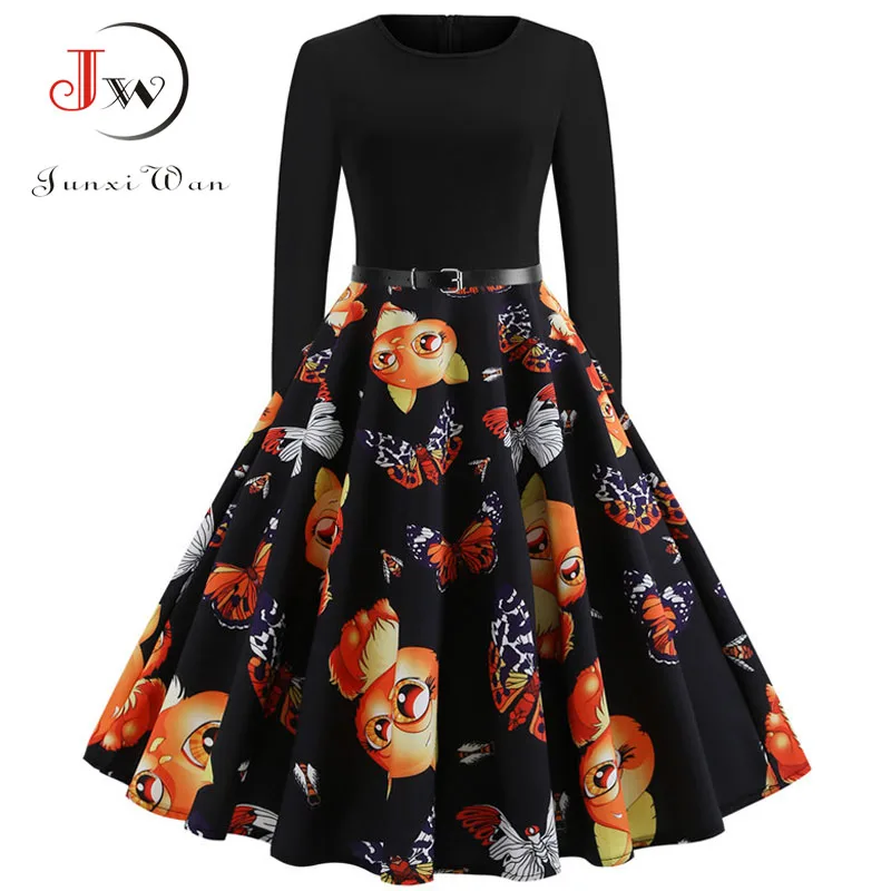 Print Vintage Dress Women Long Sleeve Winter Dress Elegant Swing Party Dresses Robe Femme Casual Christmas Rockabilly Vestidos
Print Vintage Dress Women Long Sleeve Winter Dress Elegant Swing Party Dresses Robe Femme Casual Christmas Rockabilly Vestidos