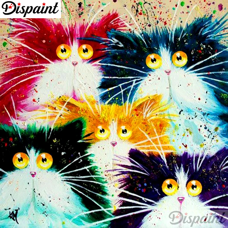 Dispaint Full Square/Round Drill 5D DIY Diamond Painting "Cartoon color cat" Embroidery Cross Stitch 3D Home Decor Gift A10247
Dispaint Full Square/Round Drill 5D DIY Diamond Painting "Cartoon color cat" Embroidery Cross Stitch 3D Home Decor Gift A10247