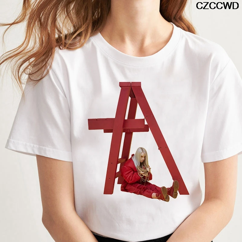 CZCCWD Women Clothes New White T Shirt Ulzzang Harajuku Fashion Billie Eilish Tshirt Leisure Streetwear Aesthetic Female T-shirt
CZCCWD Women Clothes New White T Shirt Ulzzang Harajuku Fashion Billie Eilish Tshirt Leisure Streetwear Aesthetic Female T-shirt