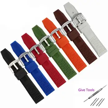 Silver buckle quality silicone band for watch 16mm18mm20mm22mm24mm replacement rubber strap soft braclet
Silver buckle quality silicone band for watch 16mm18mm20mm22mm24mm replacement rubber strap soft braclet