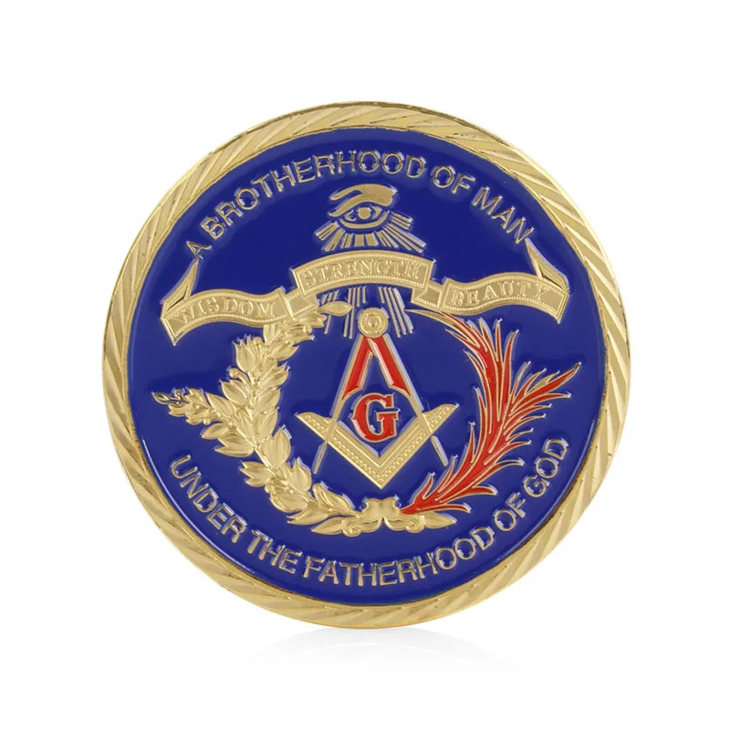 Gold Plated Free-mason Under Fatherhood of God Commemorative Challenge Coin Souvenir Gift
Gold Plated Free-mason Under Fatherhood of God Commemorative Challenge Coin Souvenir Gift