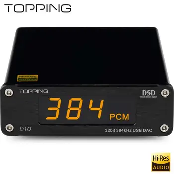 Topping D10 ES9018K2M PCM384 & DSD256 USB DAC XMOS XU208 OPA2134 Line Out Optical and Coaxial Output Audio Amplifier Decoder DAC
Topping D10 ES9018K2M PCM384 & DSD256 USB DAC XMOS XU208 OPA2134 Line Out Optical and Coaxial Output Audio Amplifier Decoder DAC