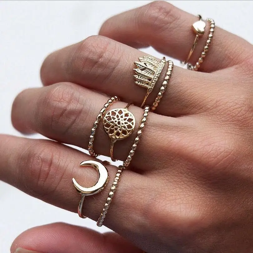 1 Set Golden Autumn Season Vintage Knuckle Rings for Women Boho Geometric Flower Crystal Ring Set Bohemian Finger Jewelry
1 Set Golden Autumn Season Vintage Knuckle Rings for Women Boho Geometric Flower Crystal Ring Set Bohemian Finger Jewelry