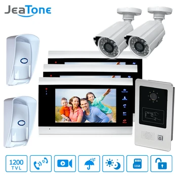 7''Video Door Phone Doorbell Video Intercom System Security Access Control Wide View Angle Call Panel RFID Card +2 Cameras+2 PIR
7''Video Door Phone Doorbell Video Intercom System Security Access Control Wide View Angle Call Panel RFID Card +2 Cameras+2 PIR