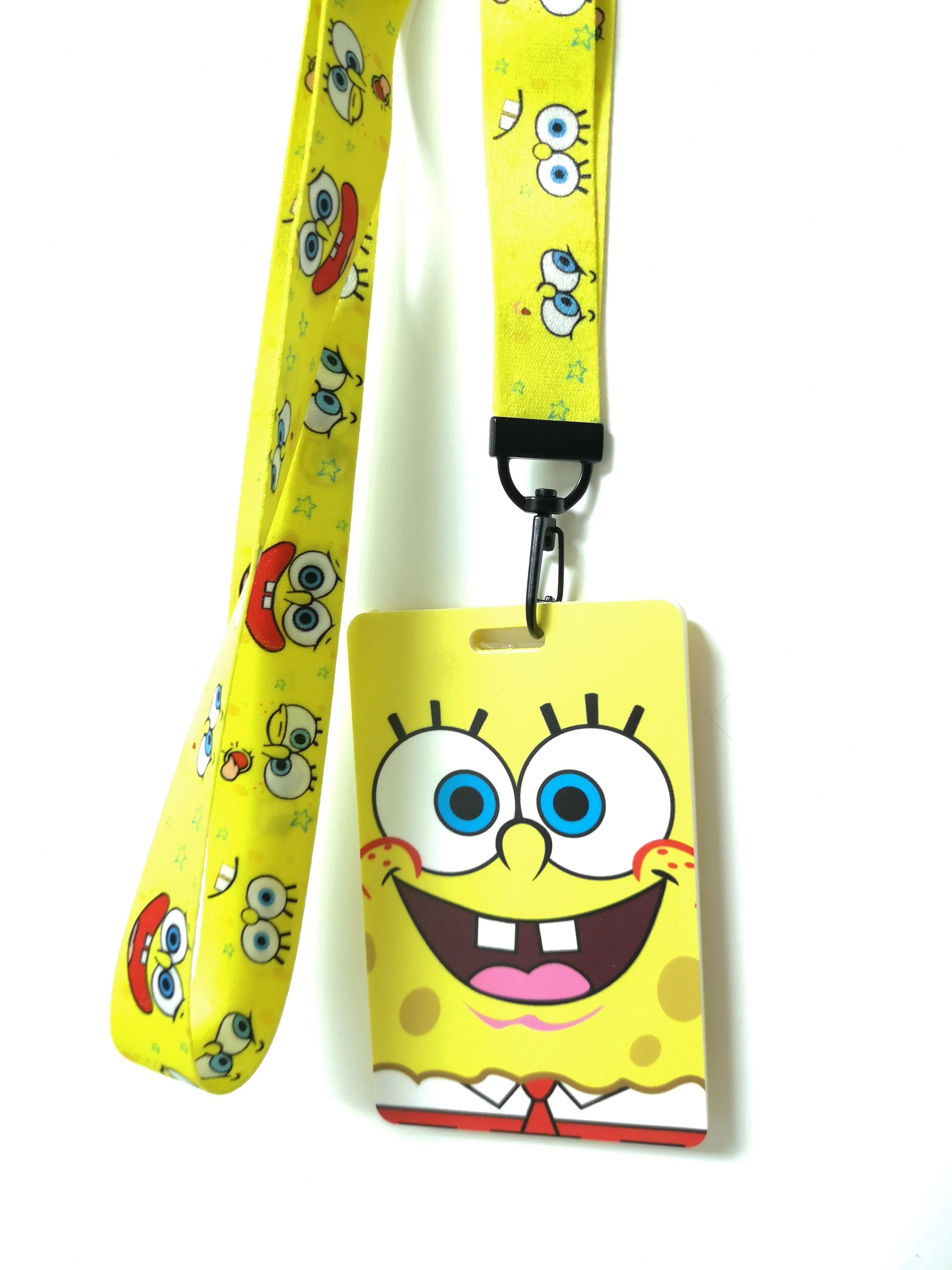 1pcs Smiling face Spongebob pvc Named Card Holder Identity Badge with Lanyard Neck Strap Card Bus ID Holders With Key Chain
1pcs Smiling face Spongebob pvc Named Card Holder Identity Badge with Lanyard Neck Strap Card Bus ID Holders With Key Chain
