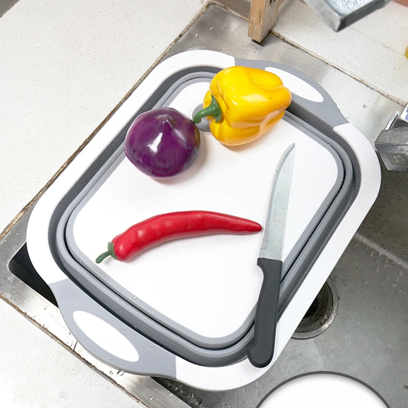 Folding Cutting Board With Basket Dish Tub Multifunction Collapsible Chopping Board With Drain Basket Fruit Vegetable Sink Basin
Folding Cutting Board With Basket Dish Tub Multifunction Collapsible Chopping Board With Drain Basket Fruit Vegetable Sink Basin