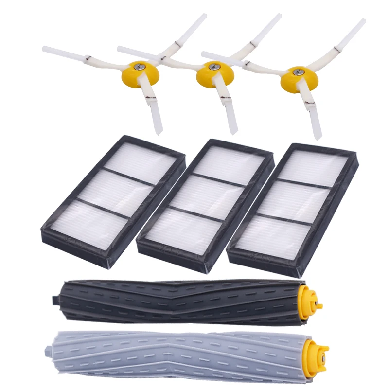 1 set of garbage collection extractor brush + 3 hepa filters + 3 side brushes for IROBOT Roomba 800 900 series sweeping robot
1 set of garbage collection extractor brush + 3 hepa filters + 3 side brushes for IROBOT Roomba 800 900 series sweeping robot