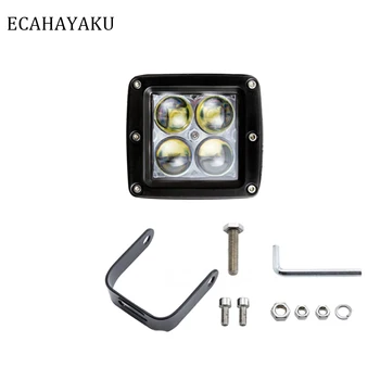 

ECAHAYAKU 2Pcs ALuminum 3" LED Pod Light Cube Dually Light 4D Lens Spot Light 12W LED WORK LIGHT for 4x4 Offroad Pickup Pod Lamp