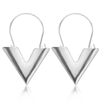 Gift Cheap Marketi 2017 New Simple Metal Fashion Pendant Earrings Personality Metal Wind Letter V-shaped Pendant Earrings Ladies
Gift Cheap Marketi 2017 New Simple Metal Fashion Pendant Earrings Personality Metal Wind Letter V-shaped Pendant Earrings Ladies